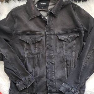 Express Long Sleeve Black Jean Jacket